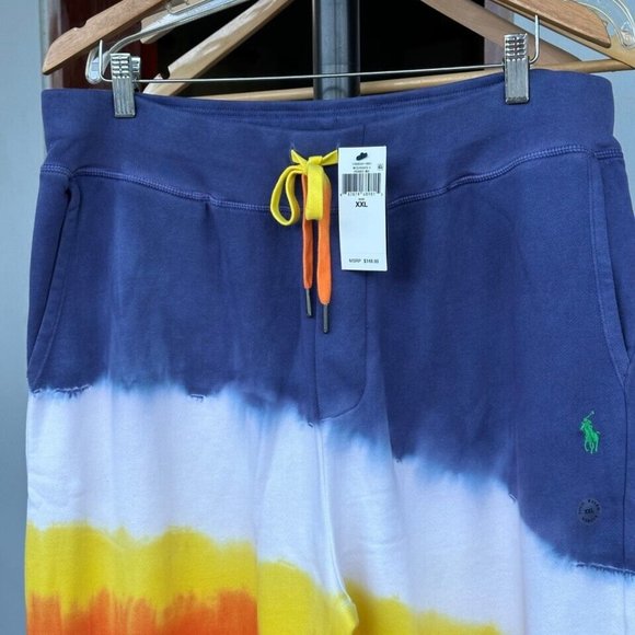 NWT $148 POLO RALPH LAUREN Men's FLEECE Tie-Dye Sweatpants JOGGER 2XL XXL - Picture 4 of 8